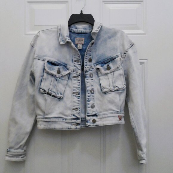 Guess-Denim jeans  jacket- size XS - Picture 1 of 7